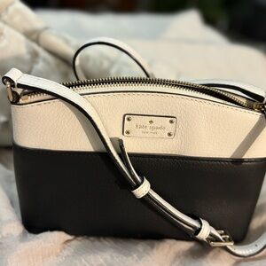 Kate Spade Two-Tone Black and Cream Crossbody Bag. Kept and shipped in dust bag.